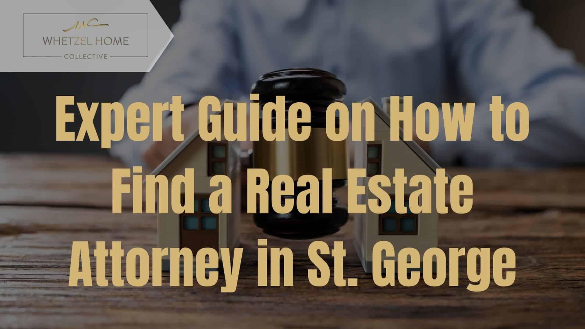 Gavel and model houses representing real estate law for finding a qualified real estate attorney in St. George, Utah.