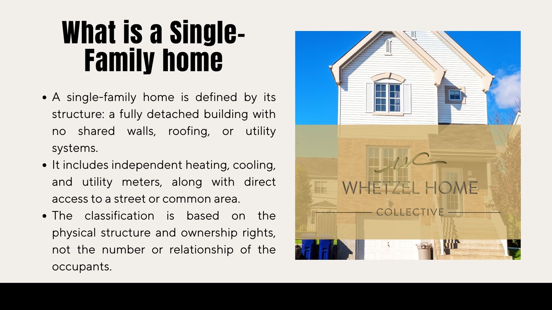 Fully detached single-family home with independent utilities in Southern Utah, as seen in Whetzel Homes Collective branding.