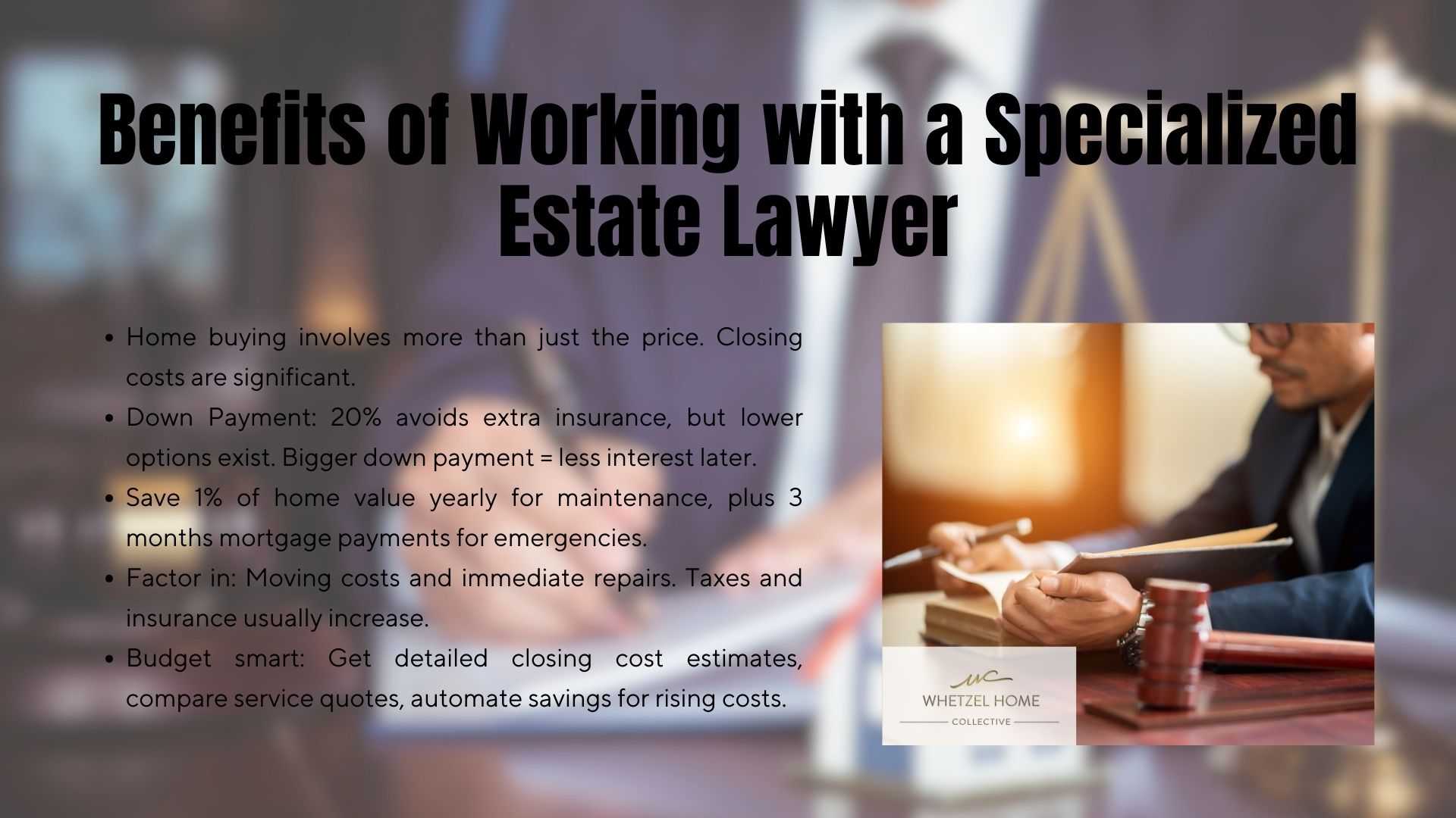 Image of legal documents and a gavel on a desk, illustrating cost-saving strategies for home buyers in St. George, Utah.