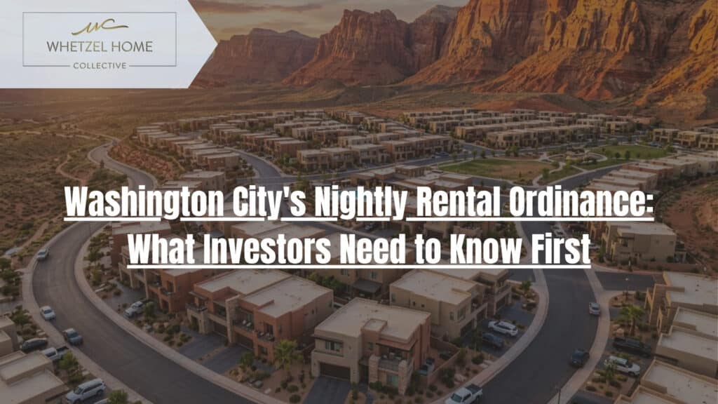 Washington City Utah nightly rental ordinance