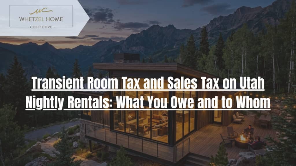 transient room tax Utah nightly rental