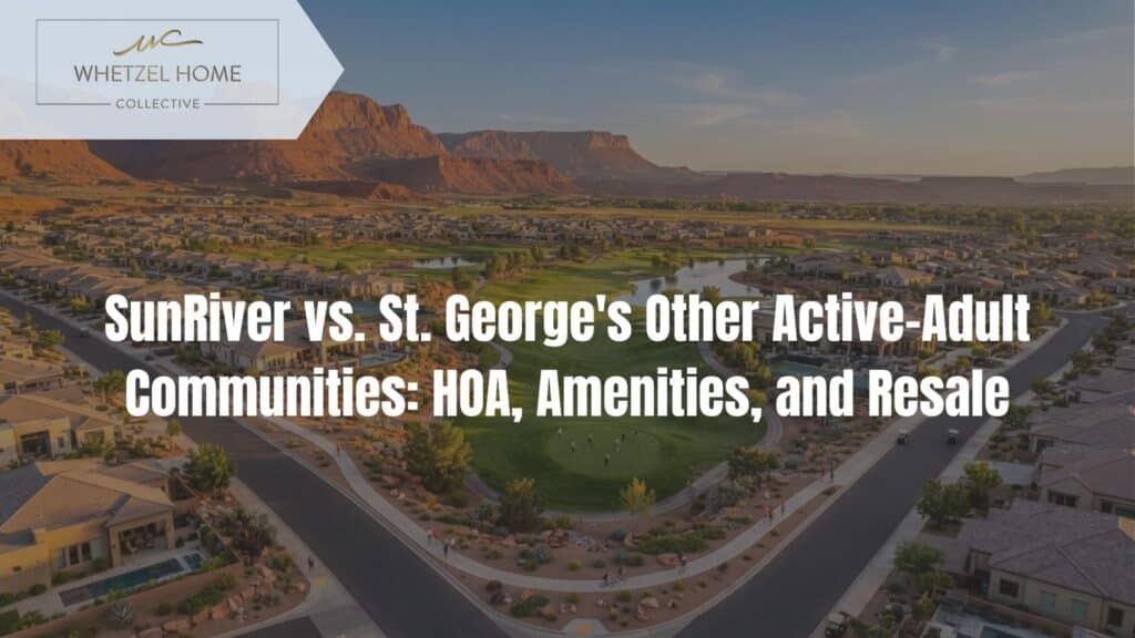 SunRiver vs other active adult communities