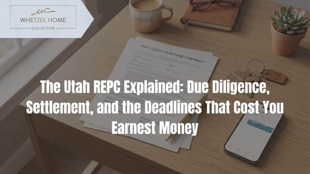 Utah REPC due diligence deadline