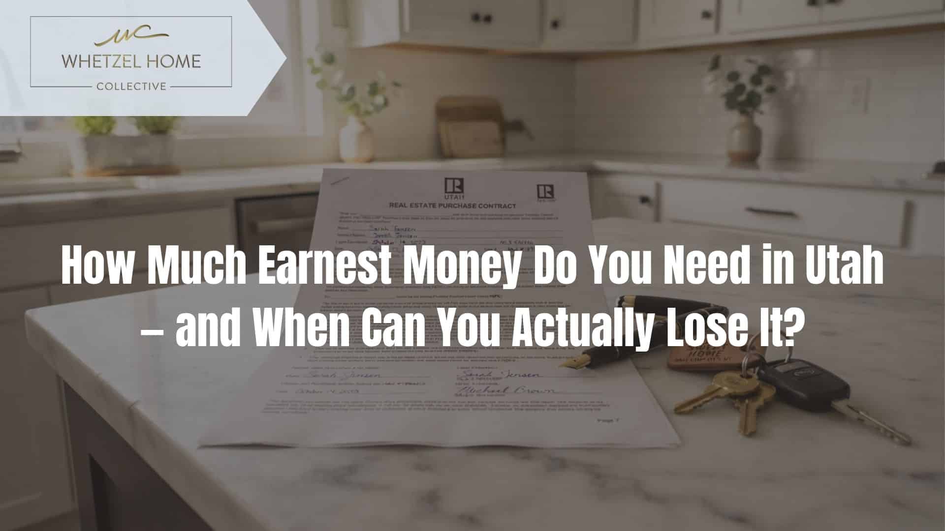 earnest money Utah how much