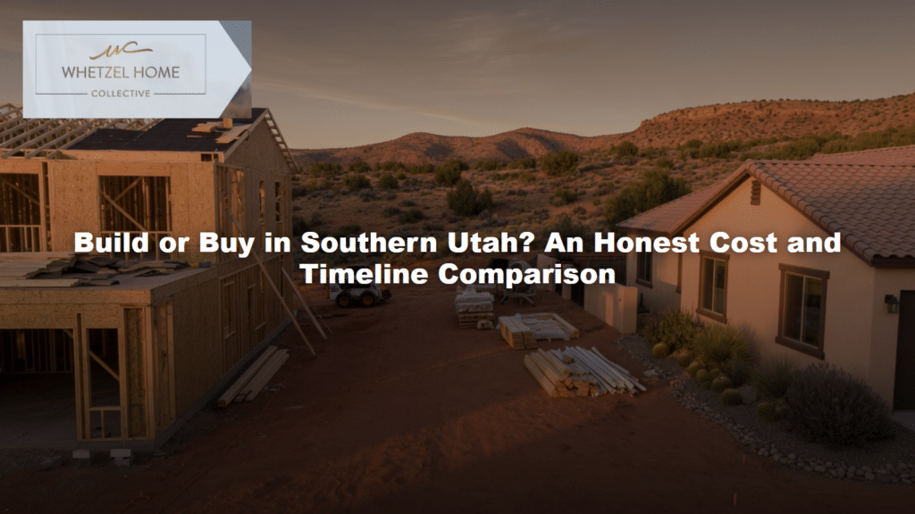Build or Buy in Southern Utah? An Honest Cost and Timeline Comparison