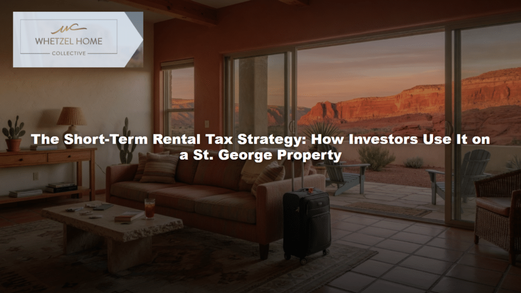 The Short-Term Rental Tax Strategy: How Investors Use It on a St. George Property
