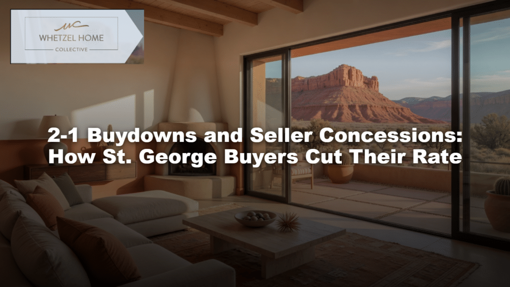 2-1 Buydowns and Seller Concessions: How St. George Buyers Cut Their Rate
