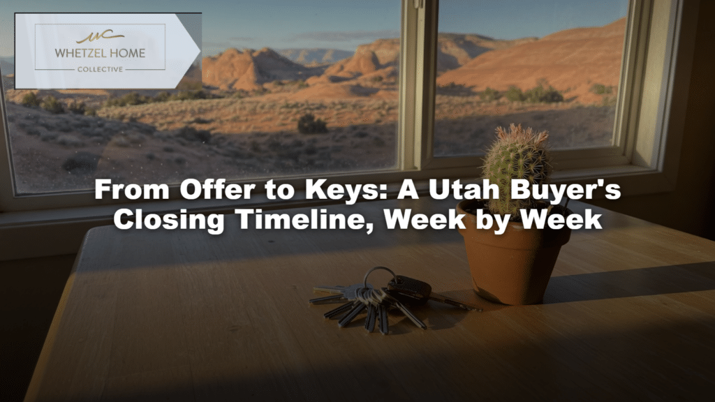 From Offer to Keys: A Utah Buyer's Closing Timeline, Week by Week