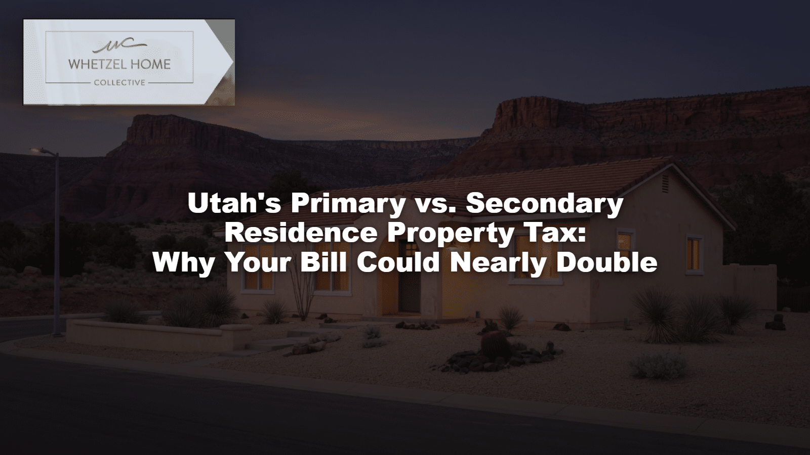 Utah's Primary vs. Secondary Residence Property Tax: Why Your Bill Could Nearly Double