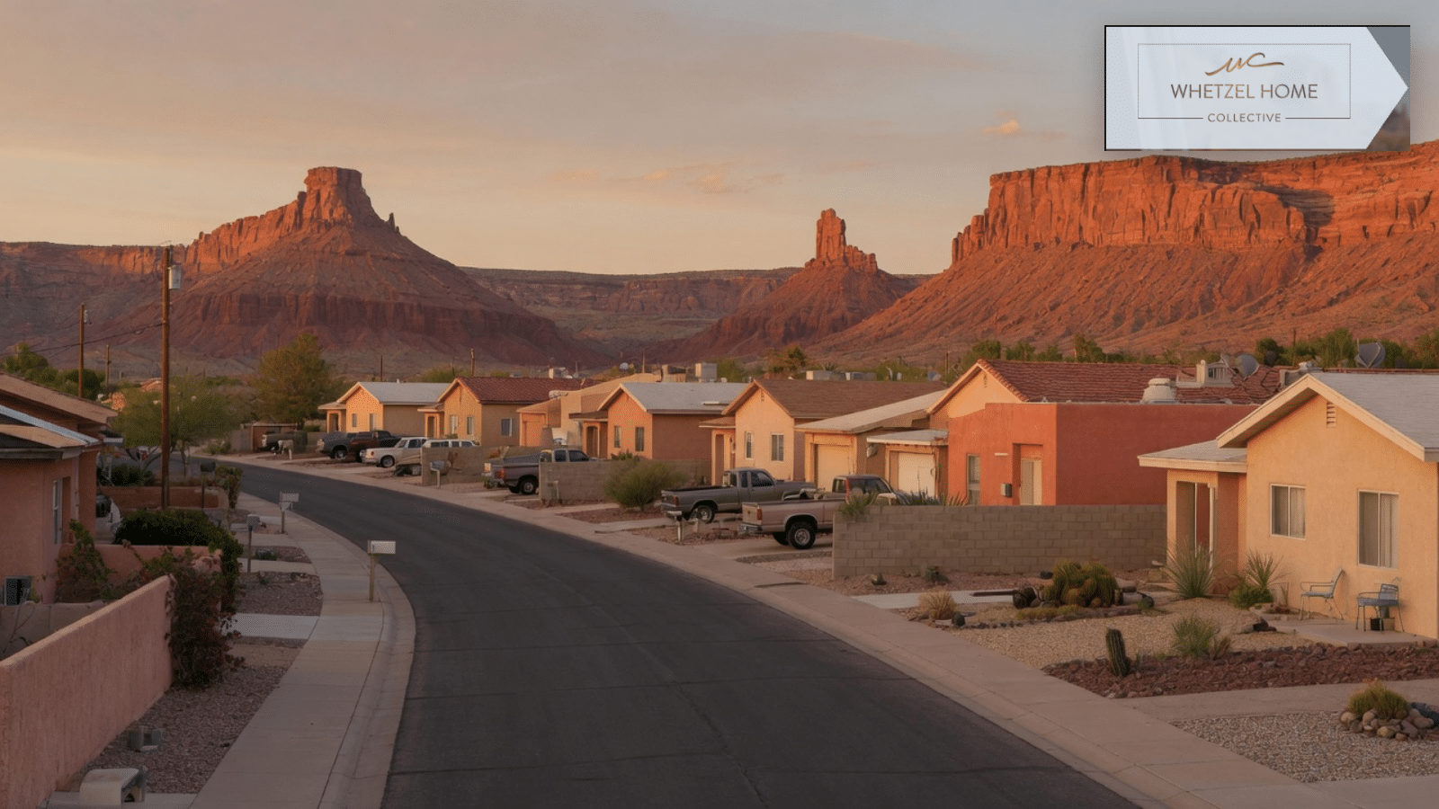 A quiet southern Utah residential street